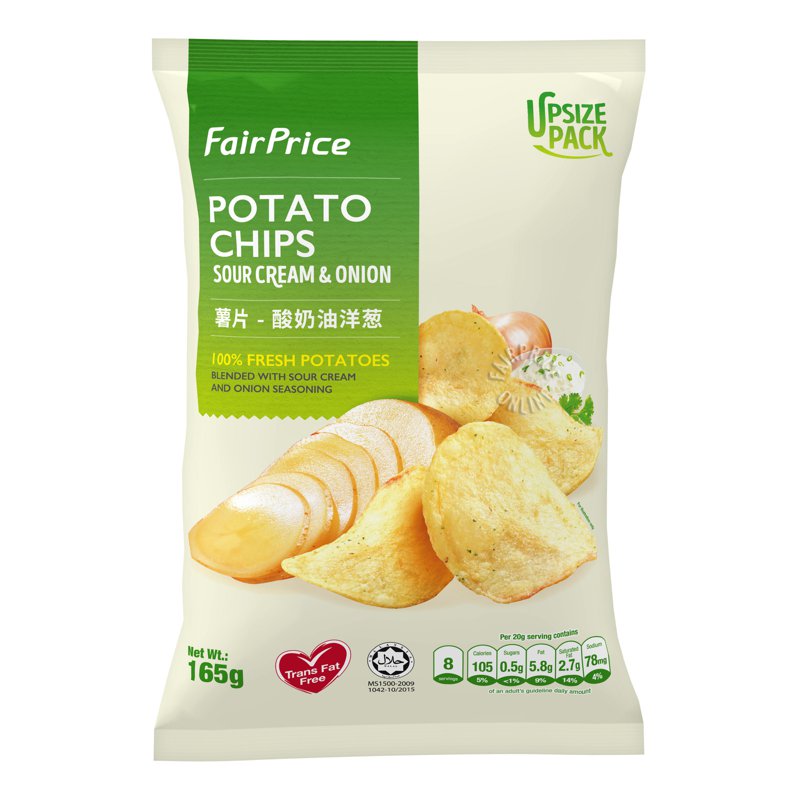 Fairprice Potato Chips - Sour Cream & Onion