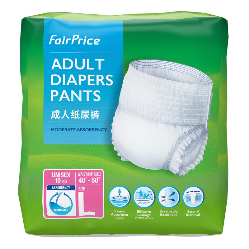 FairPrice Adult Diaper Pants - L 10 per pack