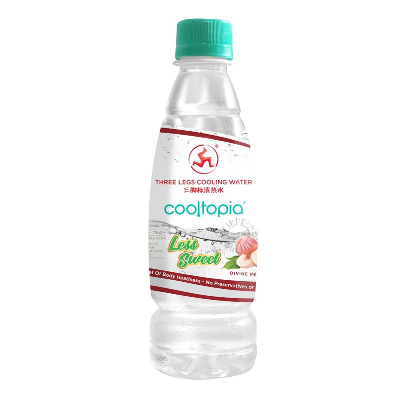Three Legs Cooling Water Cooltopia Bottle Water - Divine Peach