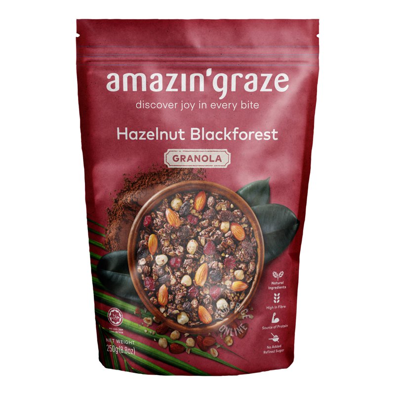 Amazin' Graze Granola - Hazelnut Blackforest 250g