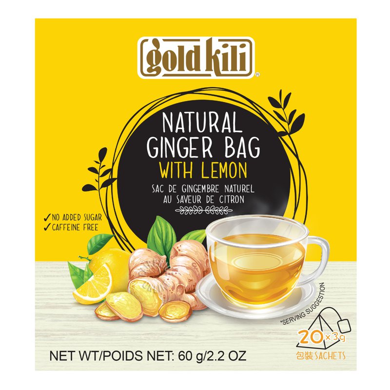 Goldkili Gold Kili Natural Ginger Bag with Lemon