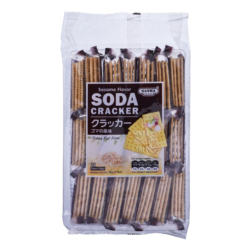 Sanwa Brand Soda Cracker - Sesame 480g