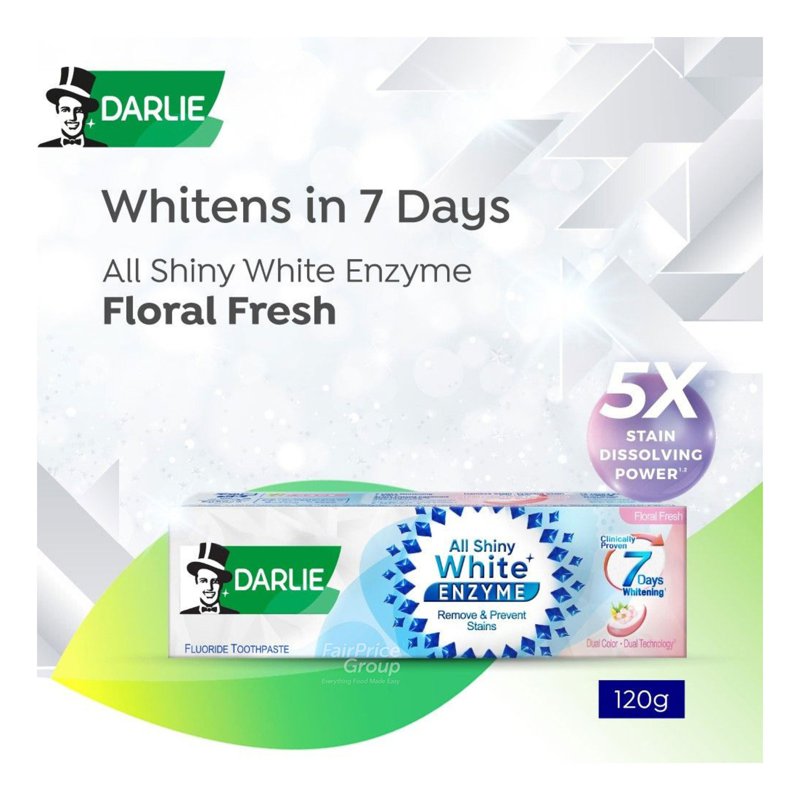 Darlie All Shiny White Enzyme Whitening Toothpaste - Floral Fresh