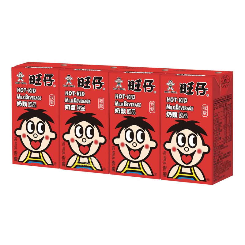 Want Want Hot-Kid Milk Beverage - Original 4 x 125ml