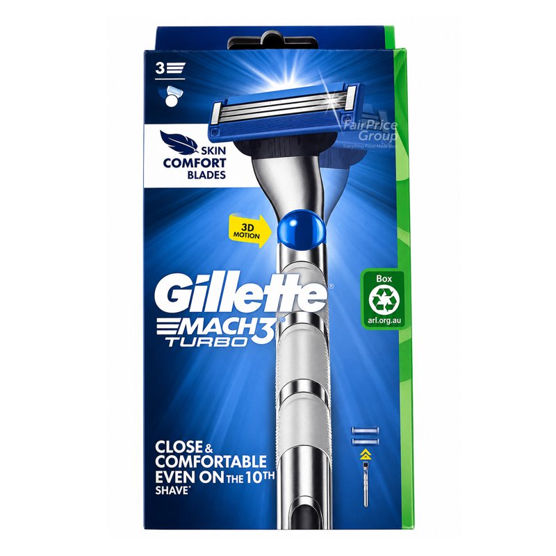Gillette Razor with Refill - Mach3 (Turbo) 1 per pack