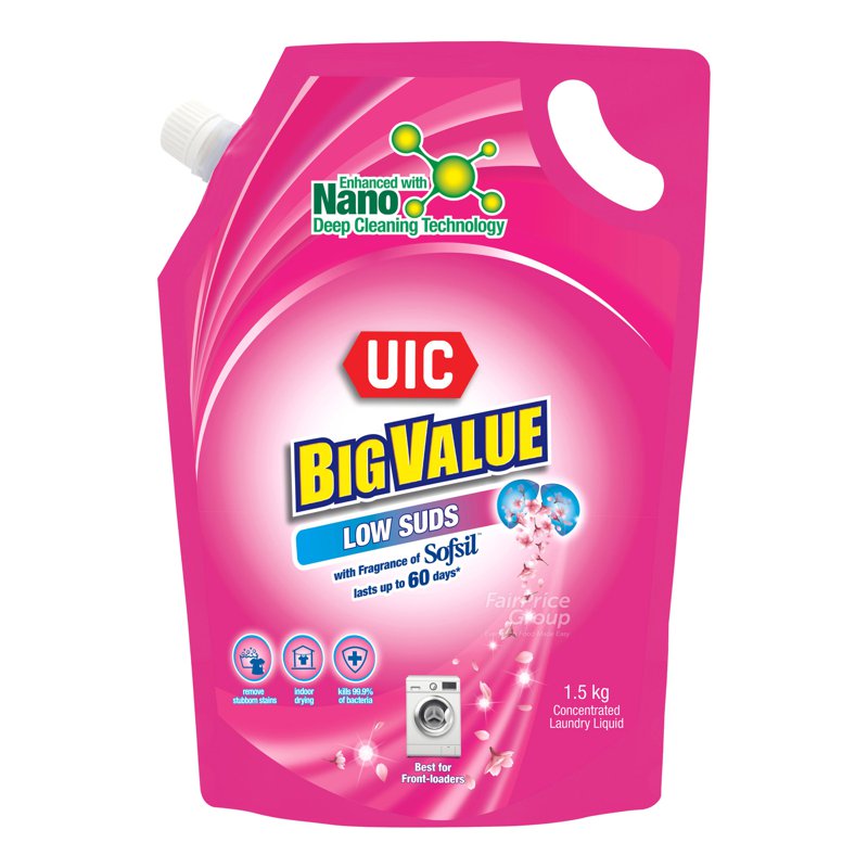 Uic Big Value Liquid Detergent Refill - Low Suds