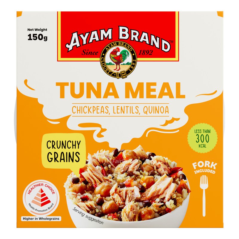 Ayam Brand Tuna Light Meal-Chickpeas-Lentils&Quinoa(MildlySpicy)