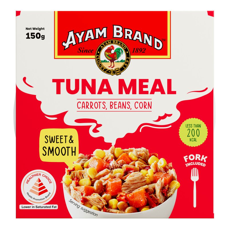 Ayam Brand Tuna Light Meal - Carrots, Beans & Corn (Mildly Spicy)