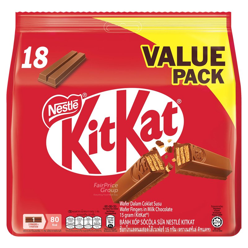 Kit Kat Nestle Kit Kat Milk Chocolate Pack