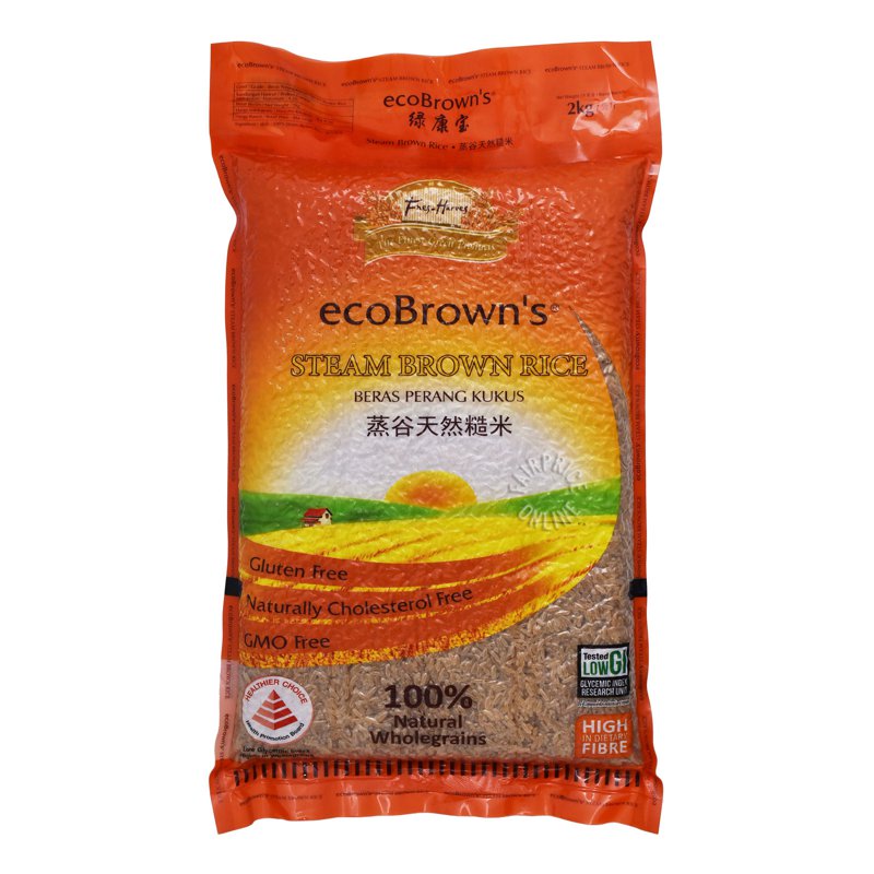 EcoBrown's Steam Brown Rice (Low GI) 2kg