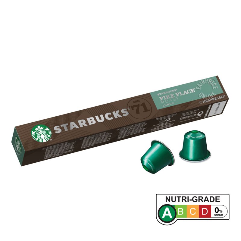 STARBUCKS Nespresso Coffee Capsules - Pike Place (Lungo)
