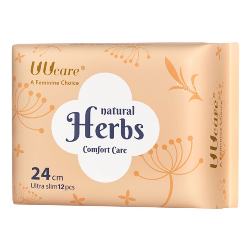 UU Care Herbal Pads - 24cm 12 per pack