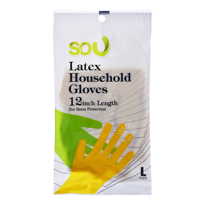 Sou So Latex Household Gloves - 12Inch (L) 1 per pack