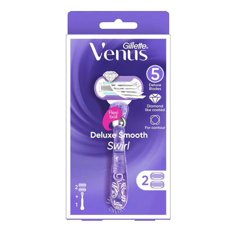 Gillette Venus Razor - Deluxe Smooth (Swirl) 2 per pack