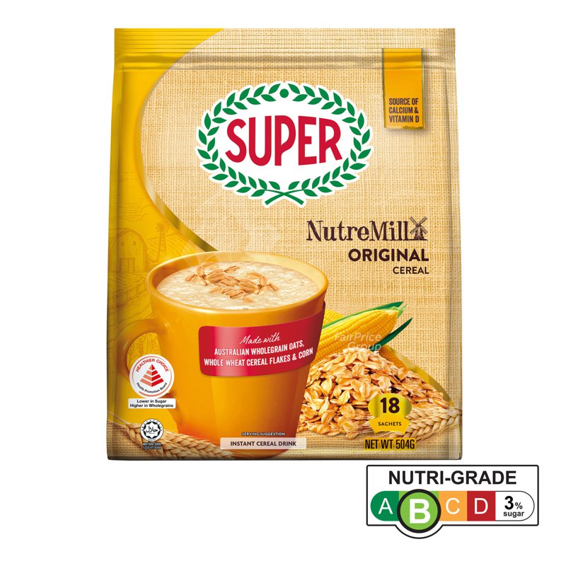 Super NutreMill Instant Cereal - Original 18 per pack