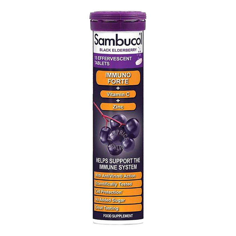 Sambucol Effervescent Tablets - Black Elderberry 15 per pack