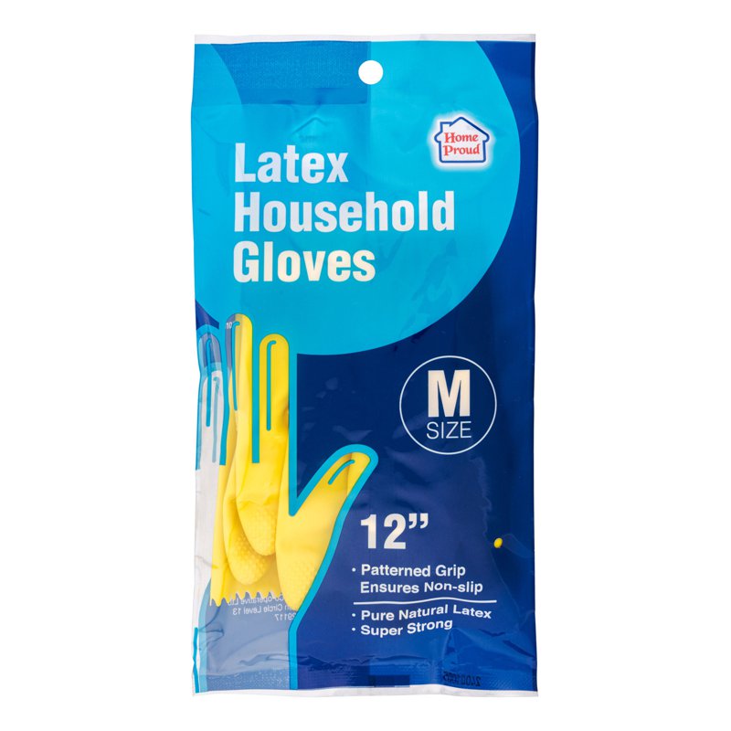 HomeProud Latex Household Gloves - M 1 per pack