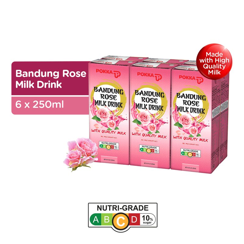 Pokka Bandung Rose Milk Drink