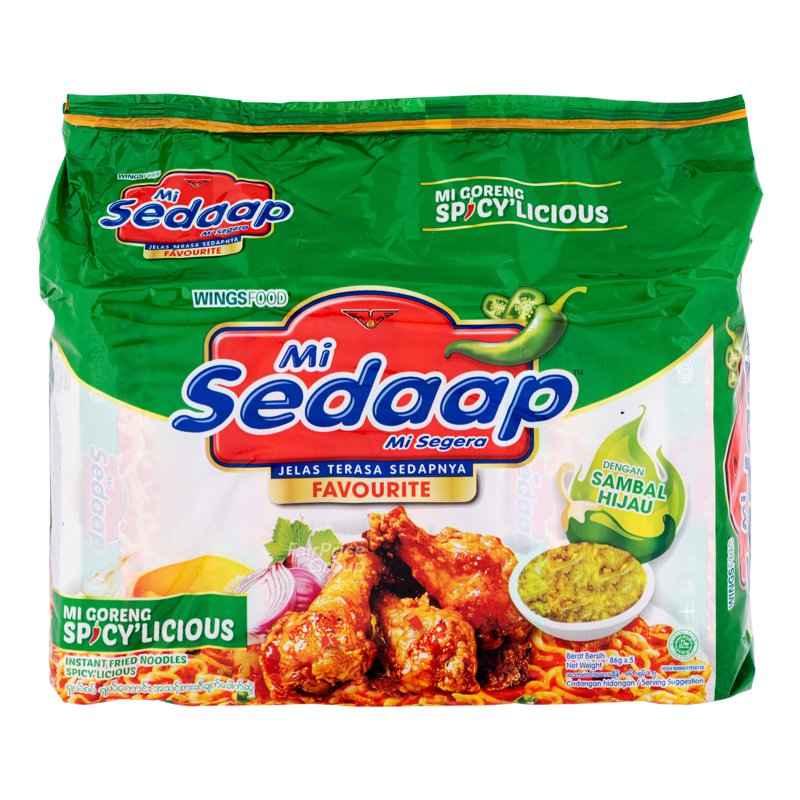 Mi Sedaap Instant Fried Noodles - Spicy'Licious