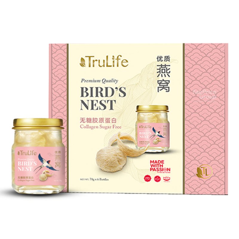 TruLife Bird's Nest Collagen - Sugar Free 6 x 70g