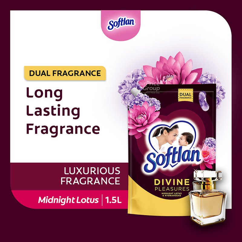 Softlan Fabric Conditioner Softener Refill - Midnight Lotus