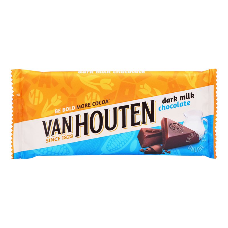 Van Houten Dark Milk Chocolate Bar