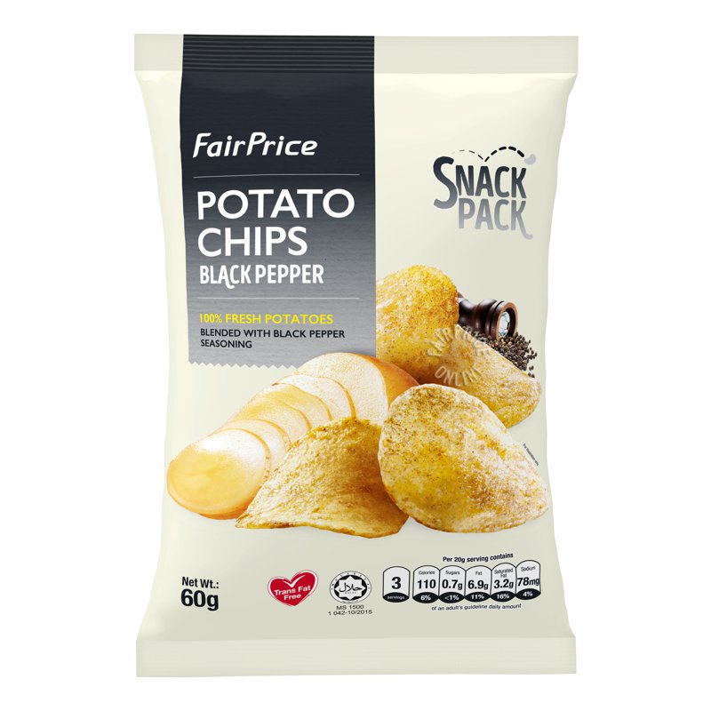 Fairprice Potato Chips - Black Pepper