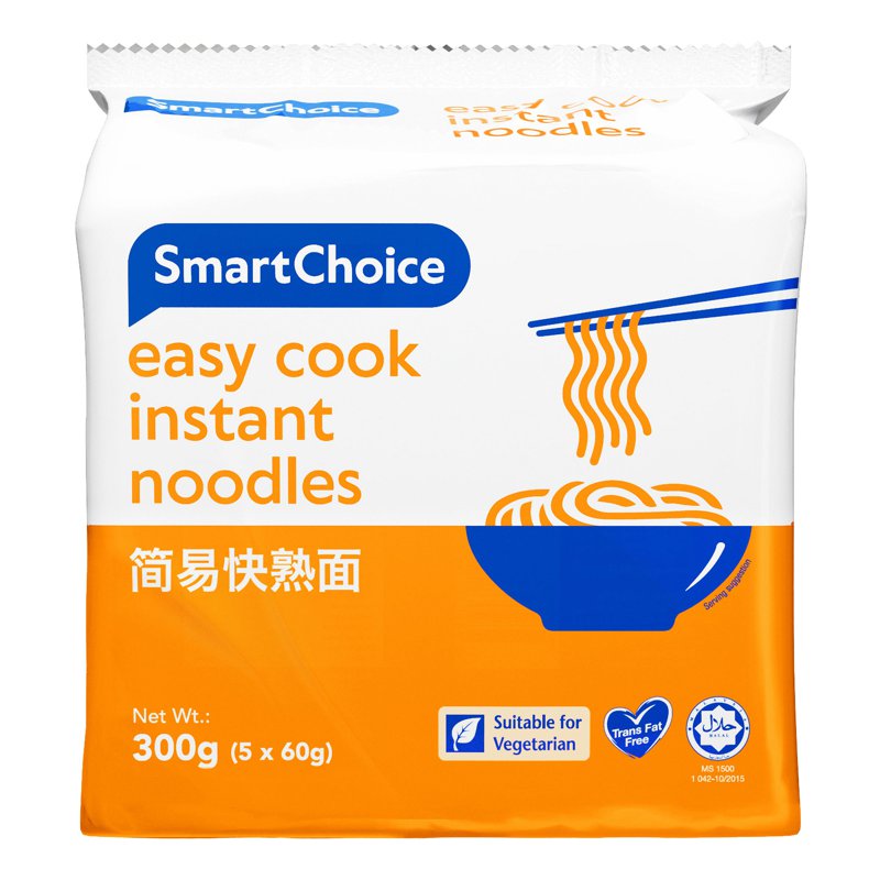 Smart Choice Easy Cook Instant Noodles 5 x 60g