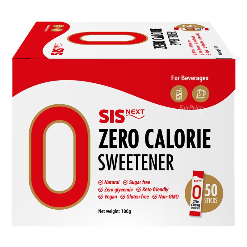 SISNEXT Sis Next Sweetener Sticks - Zero Calorie (50 per pack)