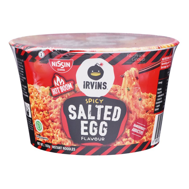 Nissin Irvins Instant Noodles - Salted Egg (Spicy)