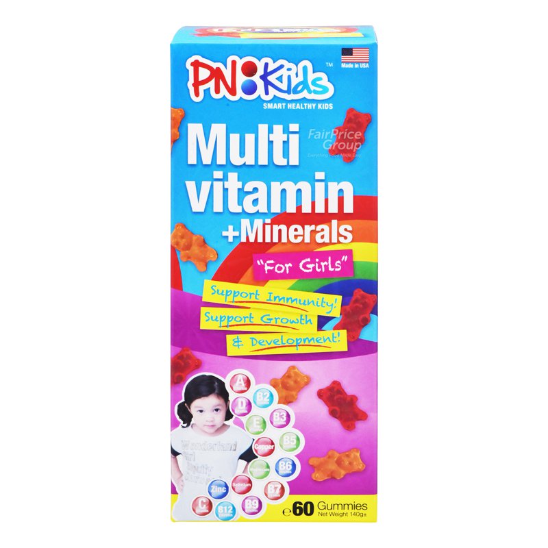 PN Kids Multi Vitamin + Mineral - Girls 60 per pack
