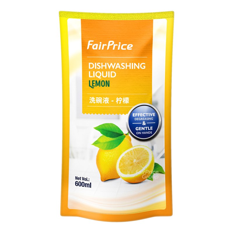 Fairprice Dishwashing Liquid Detergent Refill - Lemon