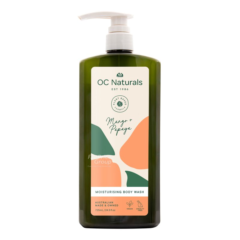 OC NATURALS Moisturising Body Wash - Mango and Papaya