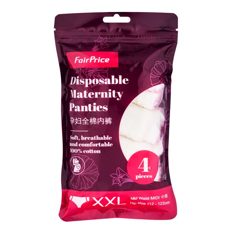FairPrice Disposable Maternity Panties - XXL 4 per pack