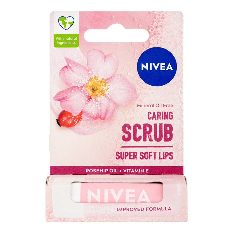 Nivea Lip Scrub + Moisture - Rosehip