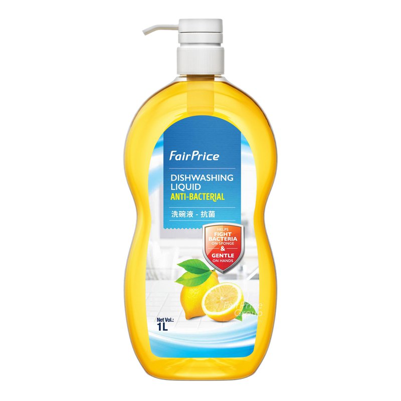 Fairprice Dishwashing Liquid + Refill - Antibacterial