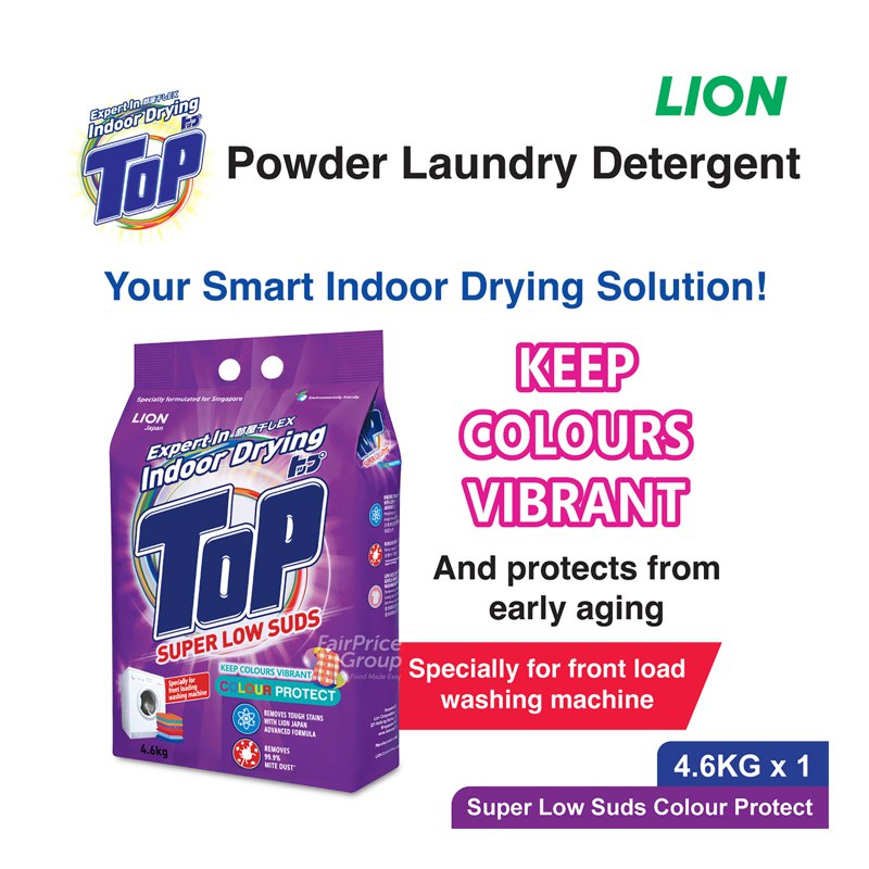 Top Detergent Powder Packet Super Low Suds - Colour Protect