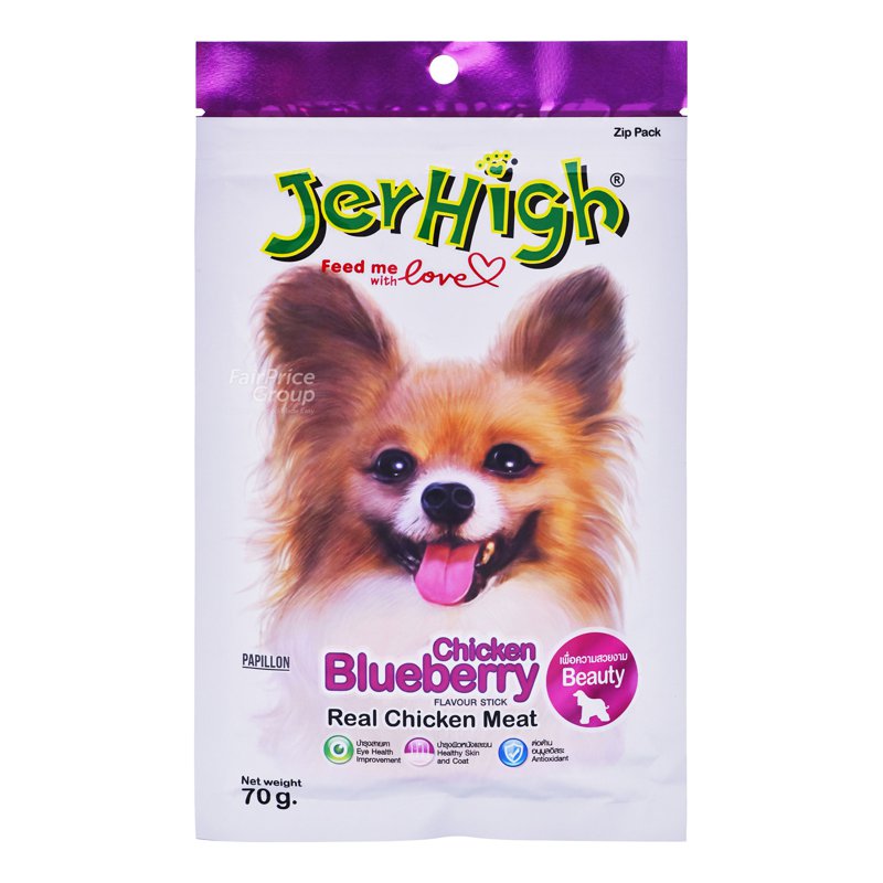 JERHIGH Dog Treat Stick - Chicken Blueberry