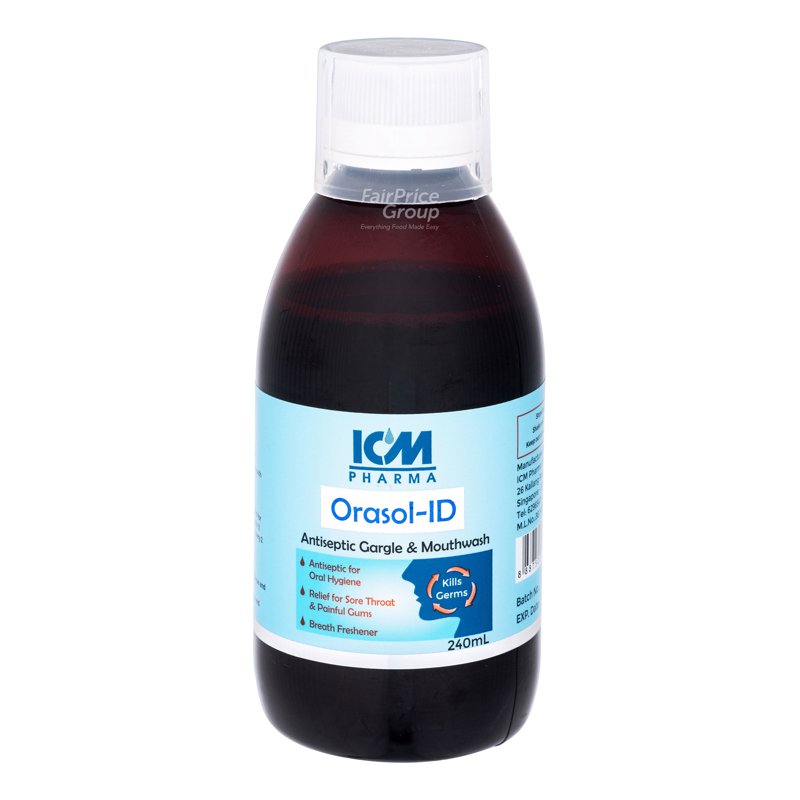 ICM Pharma Orasol-ID Antiseptic Gargle & Mouthwash