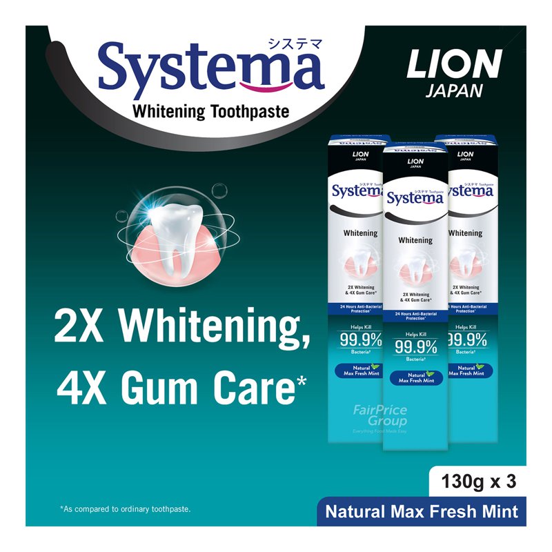 Systema Whitening Toothpaste - Natural Max Fresh Mint
