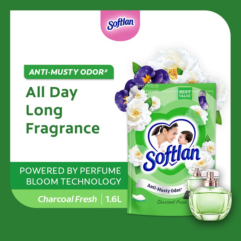 Softlan Fabric Conditioner Softener Refill - Charcoal