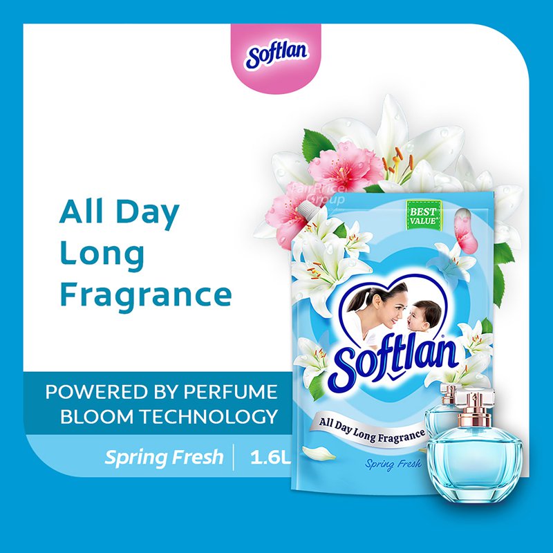Softlan Fabric Conditioner Softener Refill - Spring Fresh
