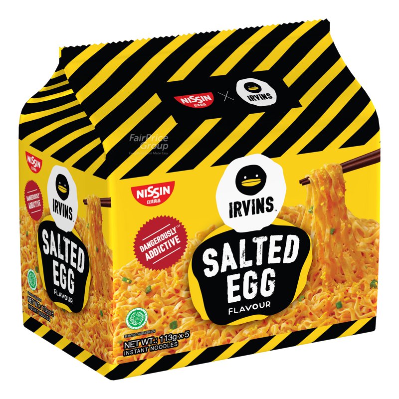 Nissin Irvins Packet Noodles - Salted Egg