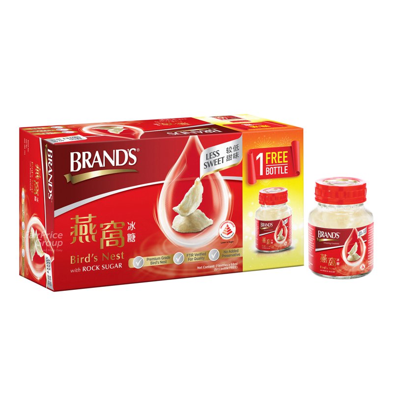 Brand'S Bird's Nest - Rock Sugar (Less Sweet) 6 +