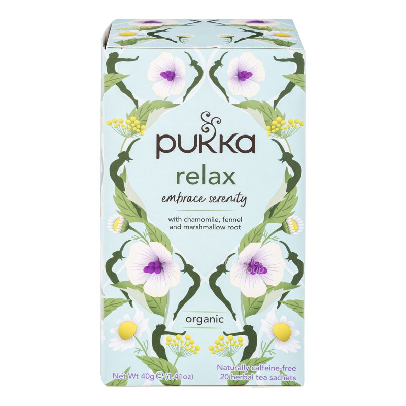 Pukka Herbal Tea Bags - Relax Tea 20 per pack