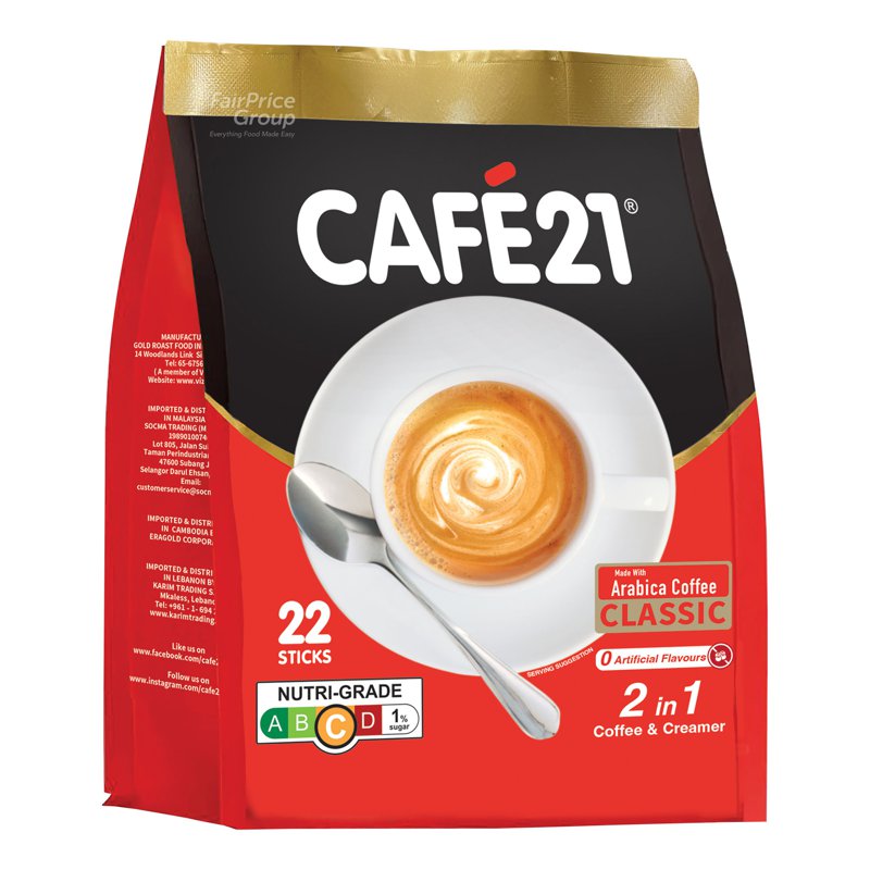 CAFE 21 2in1 Instant Coffeemix x 22 per pack