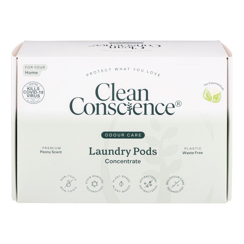 Clean Conscience Concentrate Laundry Pods - Odour Care 20 per pack