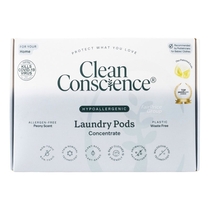 Clean Conscience Concentrate Laundry Pods- Hypoallergenic 18 per pack