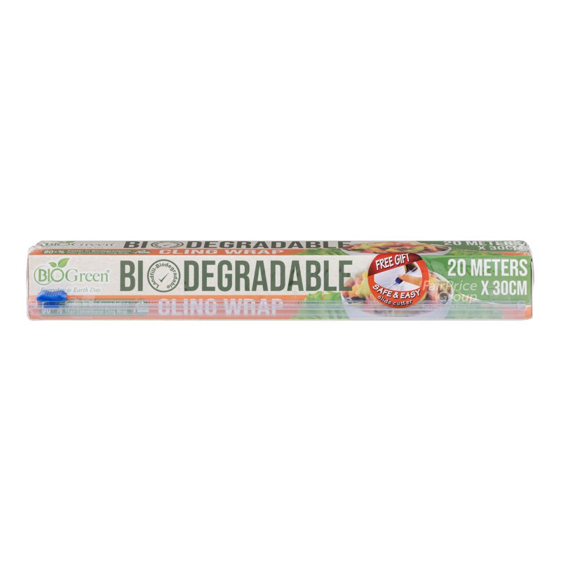 Bio Green Bio-Degradable Cling Wrap - 20m x 30cm 1 per pack