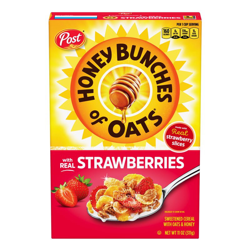 Post Honey Bunches Of Oats Cereal - Real Strawberries